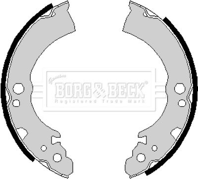 BORG & BECK Комплект тормозных колодок BBS6163